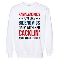 Kamalanomics Just Like Bidenomics Garment-Dyed Sweatshirt