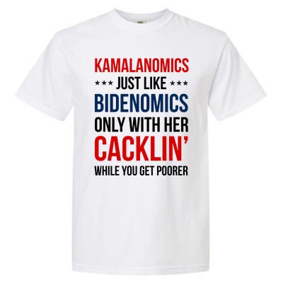 Kamalanomics Just Like Bidenomics Garment-Dyed Heavyweight T-Shirt