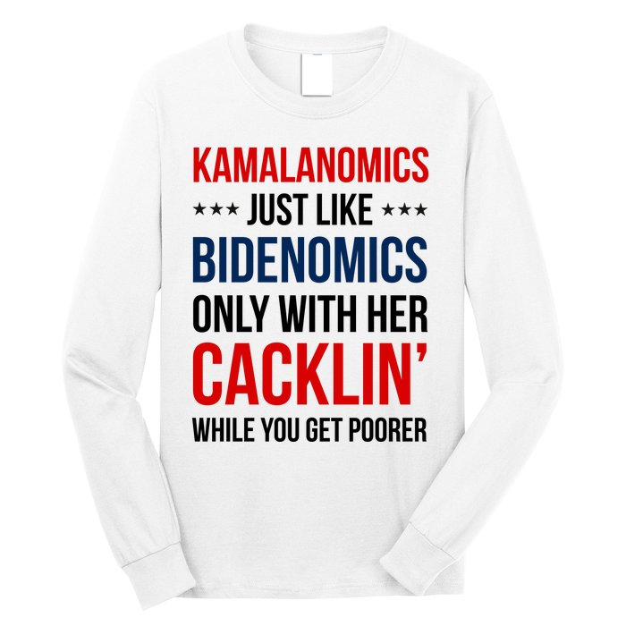 Kamalanomics Just Like Bidenomics Long Sleeve Shirt