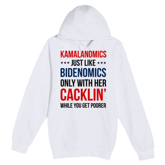 Kamalanomics Just Like Bidenomics Premium Pullover Hoodie