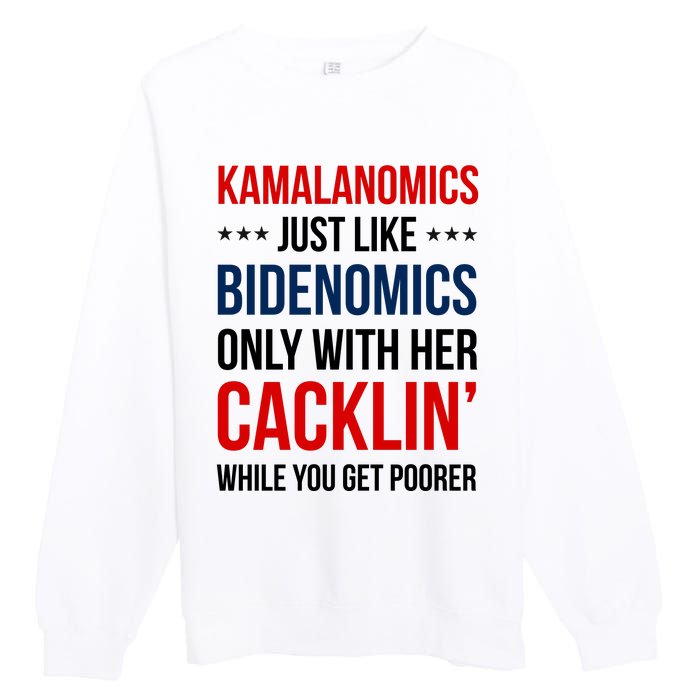 Kamalanomics Just Like Bidenomics Premium Crewneck Sweatshirt