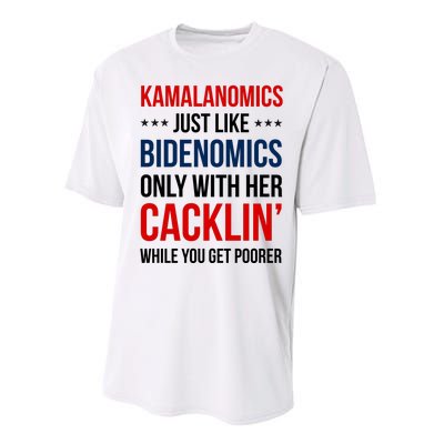 Kamalanomics Just Like Bidenomics Performance Sprint T-Shirt