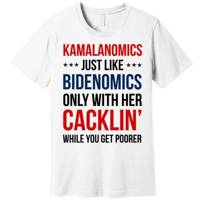 Kamalanomics Just Like Bidenomics Premium T-Shirt