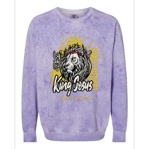 King Jesus Lion Colorblast Crewneck Sweatshirt