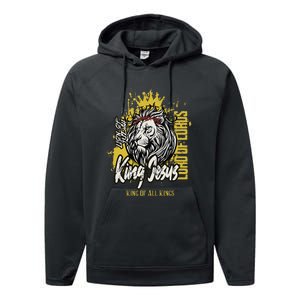 King Jesus Lion Performance Fleece Hoodie