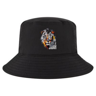 King Jesus Lion Of Judah Christian Cross Faith Cool Comfort Performance Bucket Hat