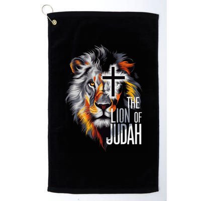 King Jesus Lion Of Judah Christian Cross Faith Golf Towel