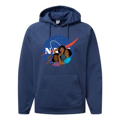 Katherine Johnson Mary Jackson Dorothy Vaugha Black History Month Proud Performance Fleece Hoodie