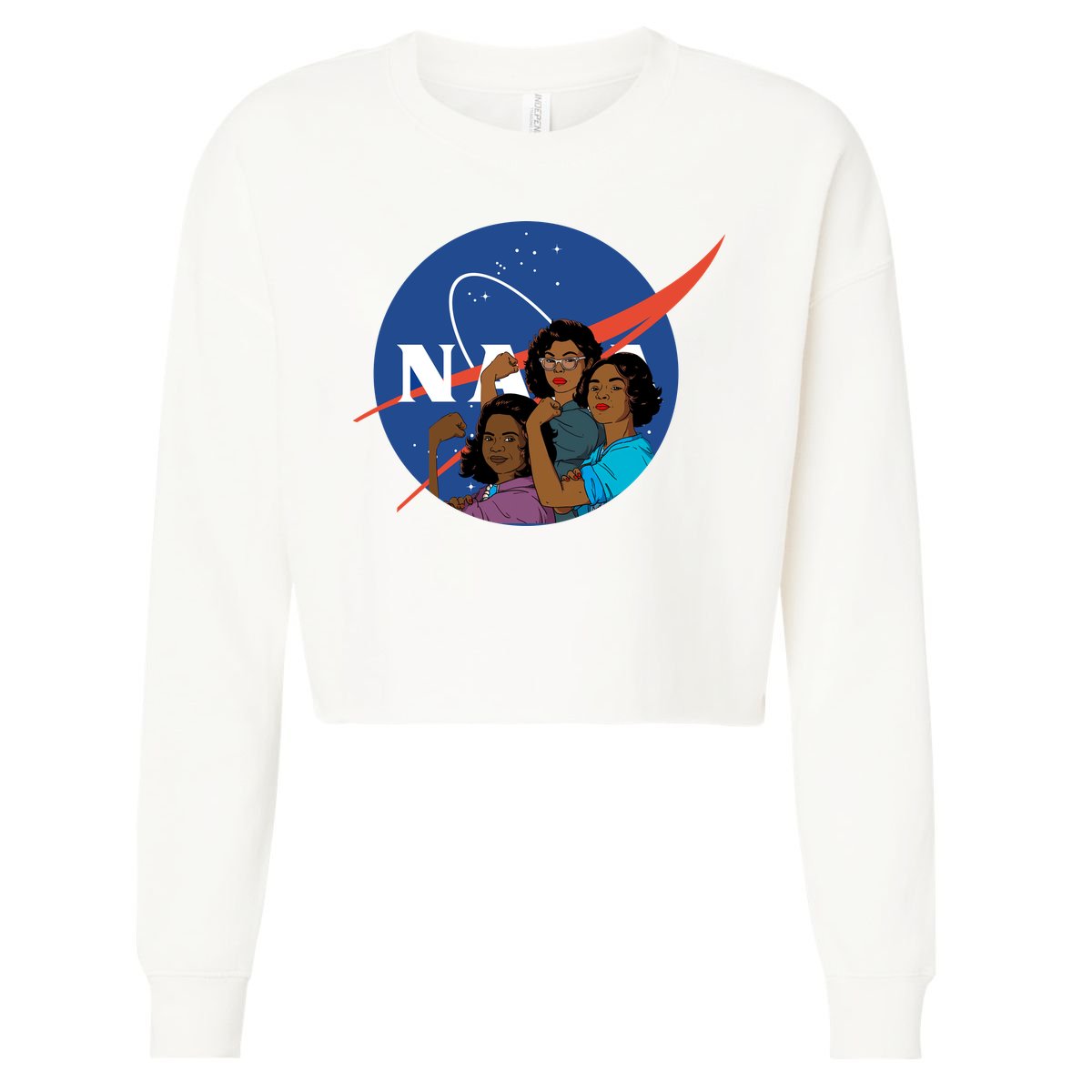 Katherine Johnson Mary Jackson Dorothy Vaugha Black History Month Proud Cropped Pullover Crew