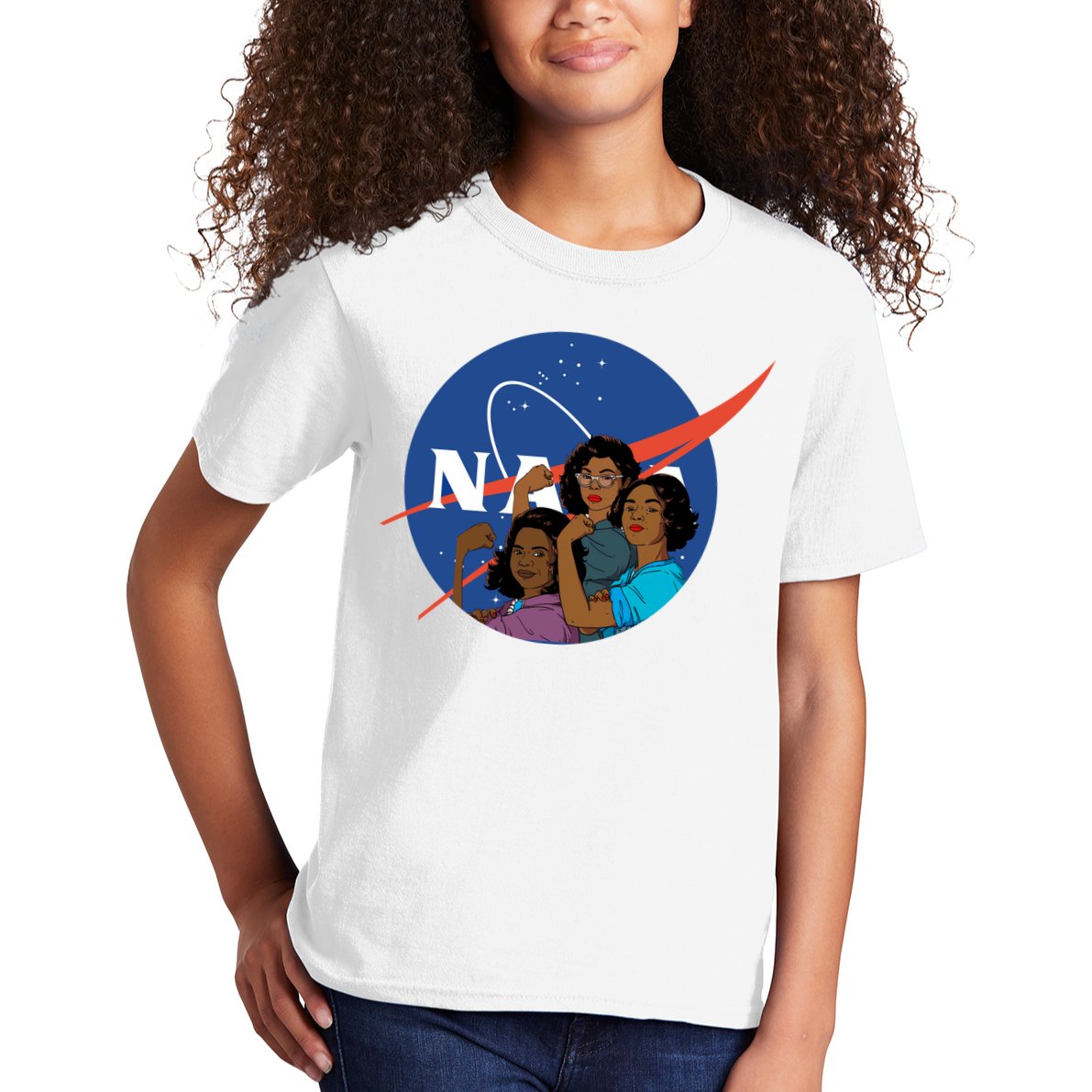 Katherine Johnson Mary Jackson Dorothy Vaugha Black History Month Proud Kids T-Shirt