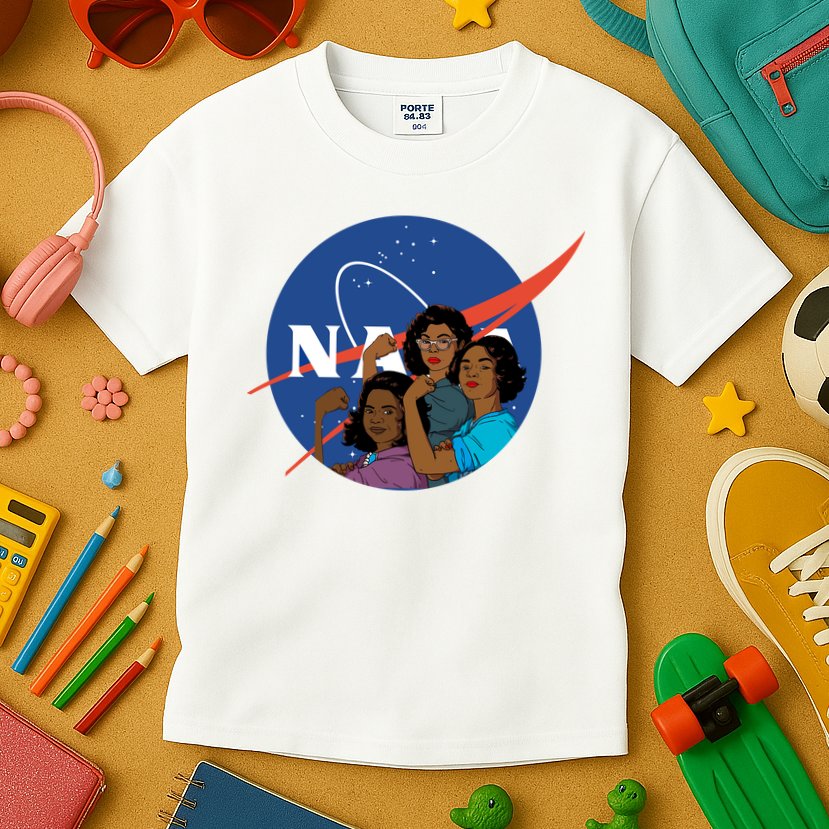 Katherine Johnson Mary Jackson Dorothy Vaugha Black History Month Proud Kids T-Shirt