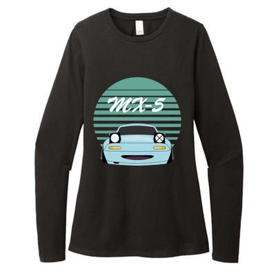 Kawaii JDM MX5 NA Baby Blue Womens CVC Long Sleeve Shirt