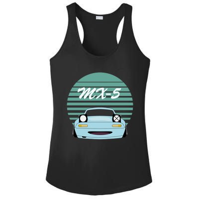 Kawaii JDM MX5 NA Baby Blue Ladies PosiCharge Competitor Racerback Tank