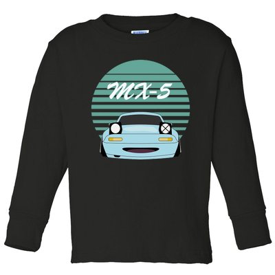 Kawaii JDM MX5 NA Baby Blue Toddler Long Sleeve Shirt