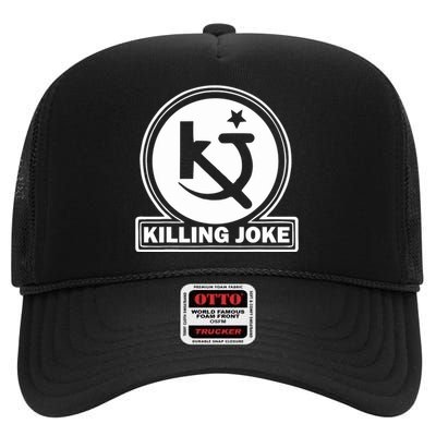 KILLING JOKE POSTS PUNK LOGO High Crown Mesh Back Trucker Hat