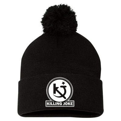 KILLING JOKE POSTS PUNK LOGO Pom Pom 12in Knit Beanie