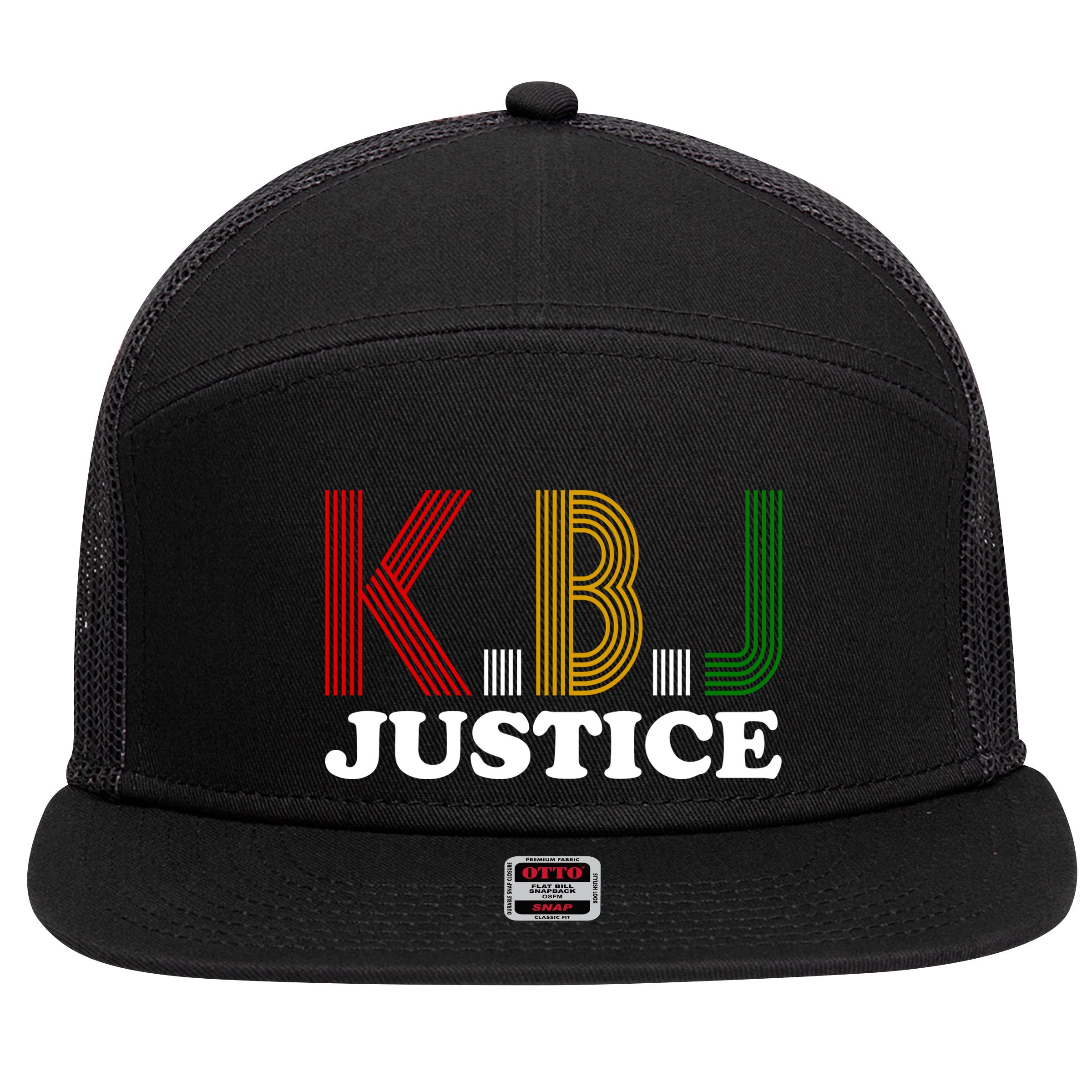 KBJ Justice Retro 7 Panel Mesh Trucker Snapback Hat