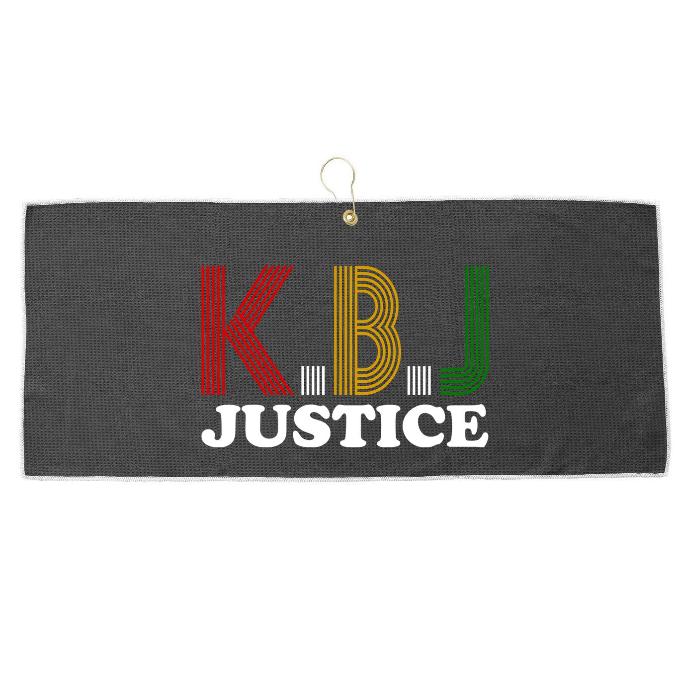 KBJ Justice Retro Large Microfiber Waffle Golf Towel