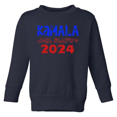 Kamalaharris Josh Shapiro Kamala Josh Harris Shapiro Toddler Sweatshirt