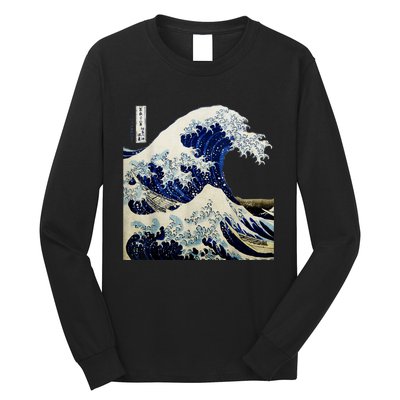 Kanagawa Japanese The Great Wave Long Sleeve Shirt