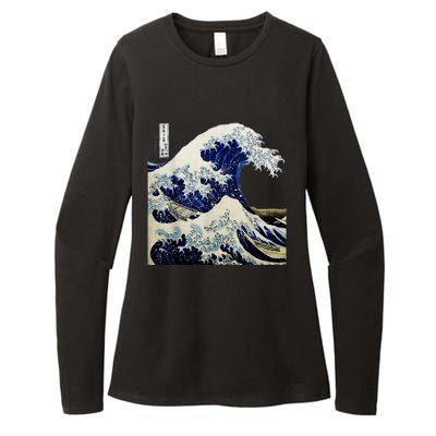 Kanagawa Japanese The Great Wave Womens CVC Long Sleeve Shirt