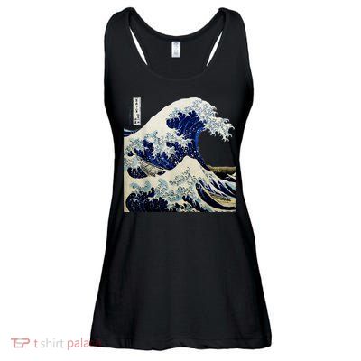 Kanagawa Japanese The Great Wave Ladies Essential Flowy Tank