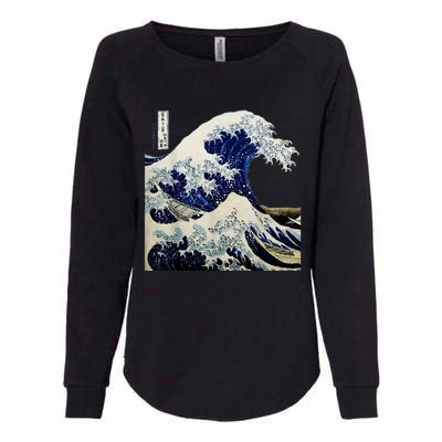 Kanagawa Japanese The Great Wave Womens California Wash Sweatshirt