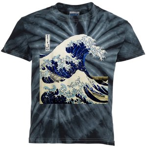 Kanagawa Japanese The Great Wave Kids Tie-Dye T-Shirt