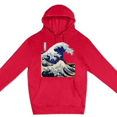 Kanagawa Japanese The Great Wave Premium Pullover Hoodie