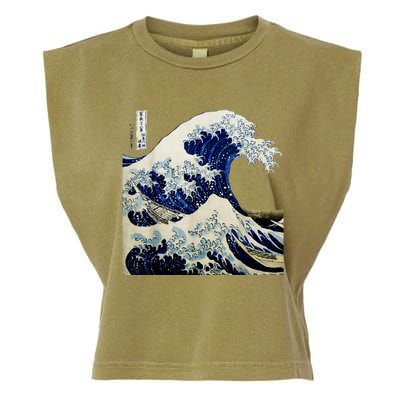 Kanagawa Japanese The Great Wave Garment-Dyed Women's Muscle Tee