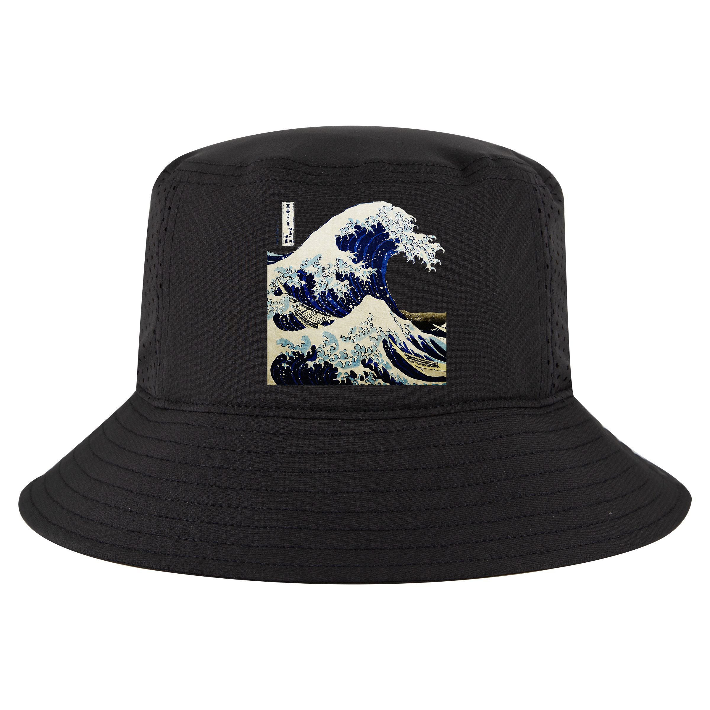 Kanagawa Japanese The Great Wave Cool Comfort Performance Bucket Hat