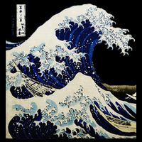 Kanagawa Japanese The Great Wave Long Sleeve Shirt