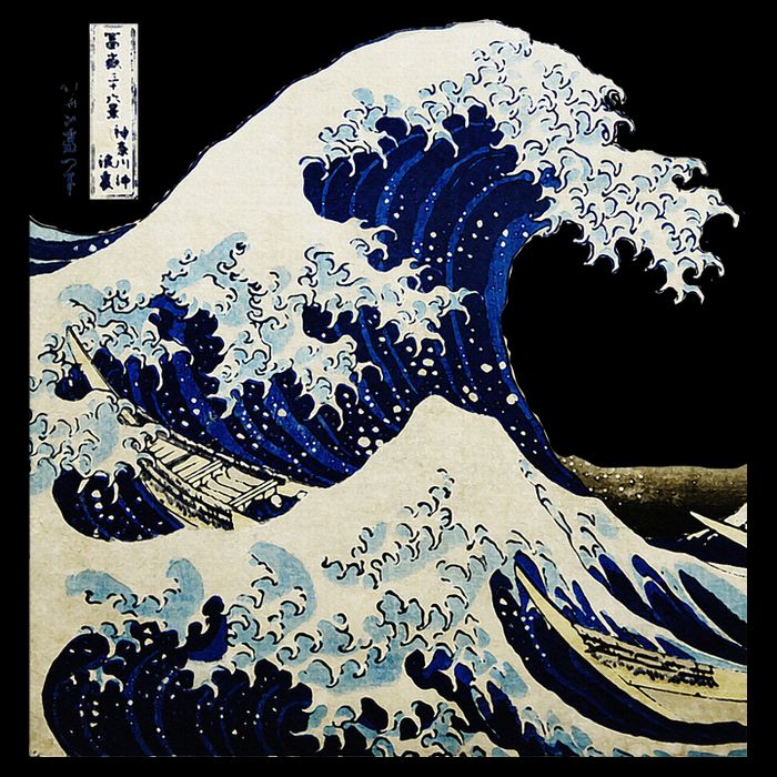 Kanagawa Japanese The Great Wave Kids Hoodie