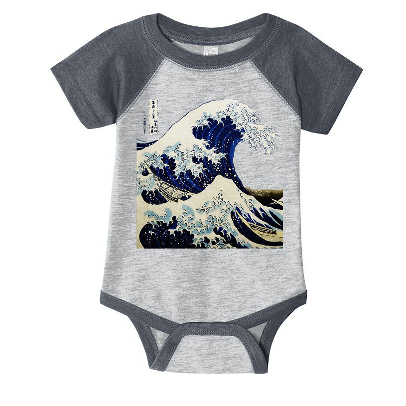 Kanagawa Japanese The Great Wave Infant Baby Jersey Bodysuit
