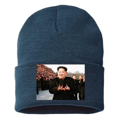 Kim Jong Un Blood Sustainable Knit Beanie