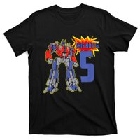 K.i.d.s K.i.d.s 5th Birthday Bot Robot for 5 Yr Old b.o.y.s Girls T-Shirt