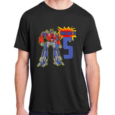 K.i.d.s K.i.d.s 5th Birthday Bot Robot for 5 Yr Old b.o.y.s Girls Adult ChromaSoft Performance T-Shirt