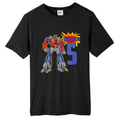 K.i.d.s K.i.d.s 5th Birthday Bot Robot for 5 Yr Old b.o.y.s Girls Tall Fusion ChromaSoft Performance T-Shirt