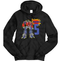 K.i.d.s K.i.d.s 5th Birthday Bot Robot for 5 Yr Old b.o.y.s Girls Tie Dye Hoodie