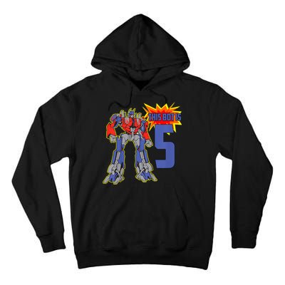 K.i.d.s K.i.d.s 5th Birthday Bot Robot for 5 Yr Old b.o.y.s Girls Tall Hoodie