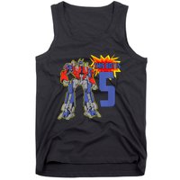 K.i.d.s K.i.d.s 5th Birthday Bot Robot for 5 Yr Old b.o.y.s Girls Tank Top