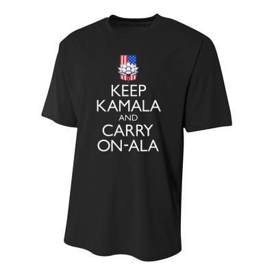 Keep Kamala And Carry Onala Kamala Harris 2024 Youth Performance Sprint T-Shirt