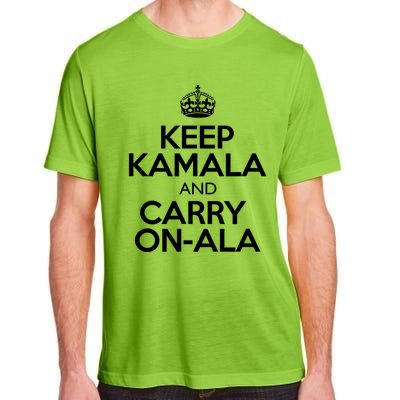 Keep Kamala And Carry Onala! Calm President Harris Meme Adult ChromaSoft Performance T-Shirt