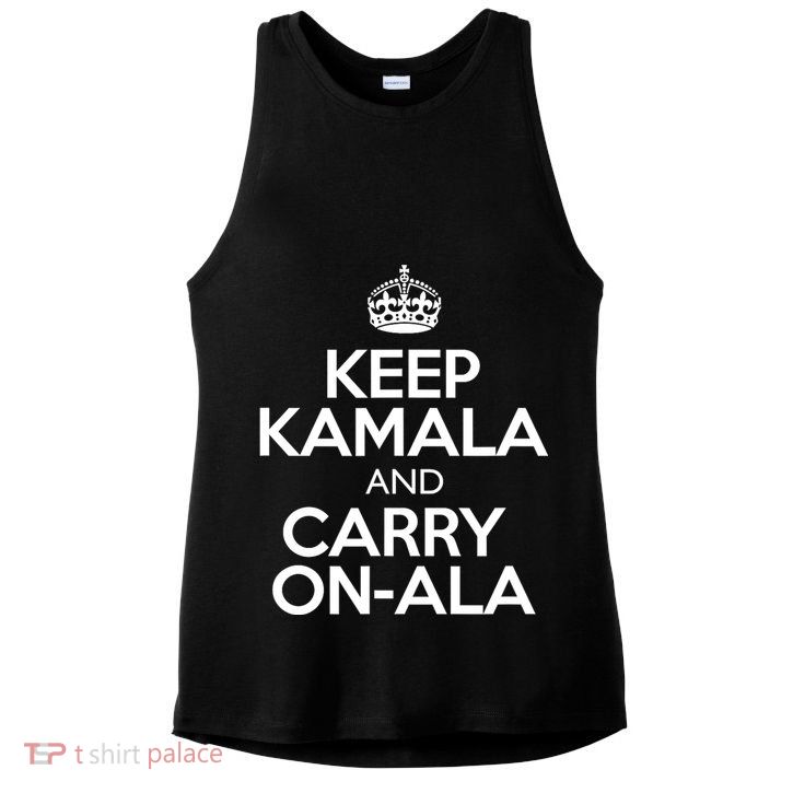 Keep Kamala And Carry Onala! Calm President Harris Meme Ladies PosiCharge Tri-Blend Wicking Tank