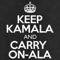 Keep Kamala And Carry Onala! Calm President Harris Meme 7 Panel Mesh Trucker Snapback Hat