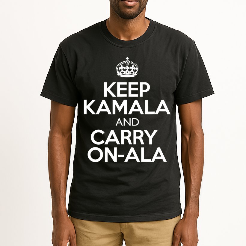 Keep Kamala And Carry Onala! Calm President Harris Meme Tall T-Shirt