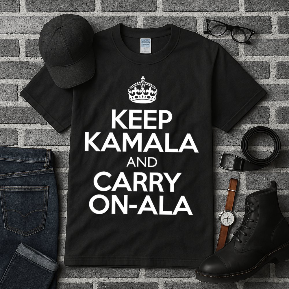 Keep Kamala And Carry Onala! Calm President Harris Meme Tall T-Shirt