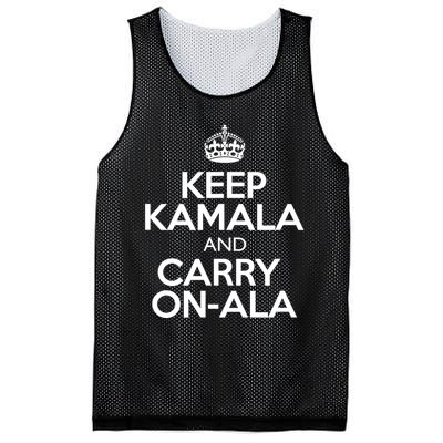 Keep Kamala And Carry Onala! Calm President Harris Meme Mesh Reversible Basketball Jersey Tank