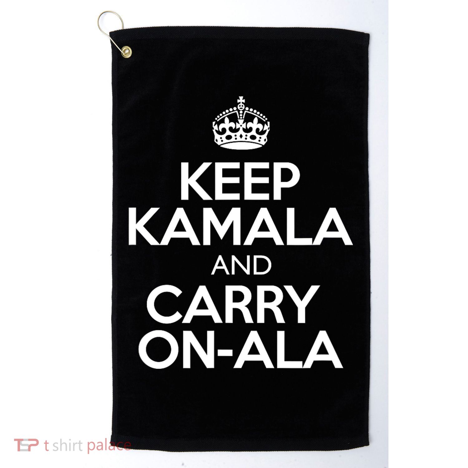 Keep Kamala And Carry Onala! Calm President Harris Meme Golf Towel