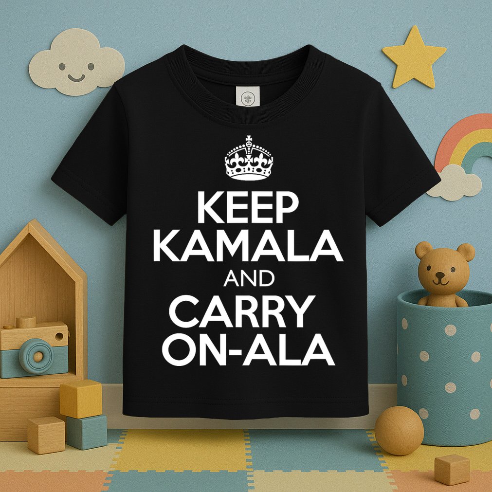 Keep Kamala And Carry Onala! Calm President Harris Meme Toddler T-Shirt